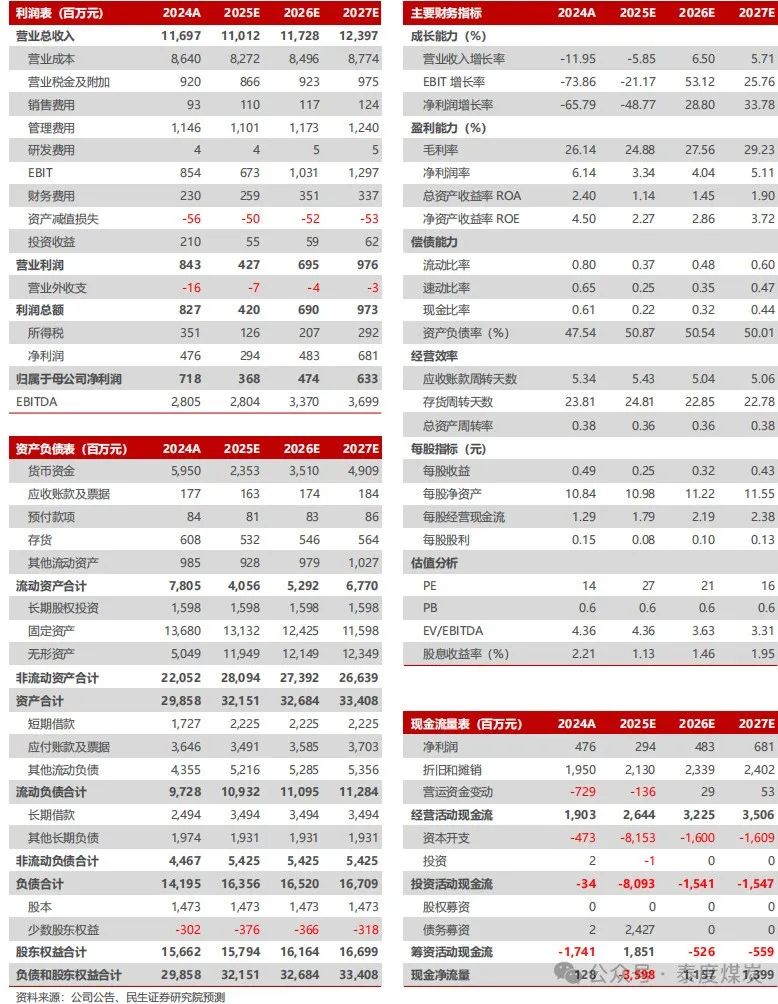 【民生能源】兰花科创2024年年报及2025年一季报点评：业绩低于预期，25年煤炭产销同比恢复